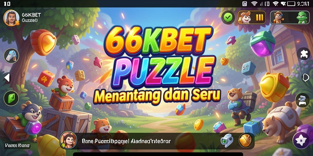 Screenshot gameplay 66KBET yang menarik dengan berbagai tantangan puzzle.