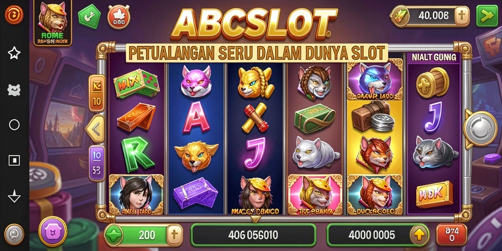 Screenshot utama menunjukkan gameplay mengasyikkan dari ABCSLOT.
