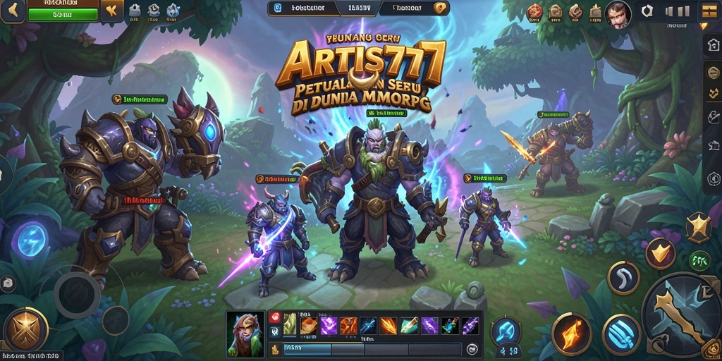 Tampilan gameplay menarik di dunia MMORPG ARTIS777 yang seru.
