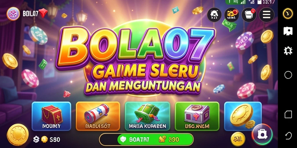 Screenshot gameplay Slot BOLA07 yang mendebarkan.