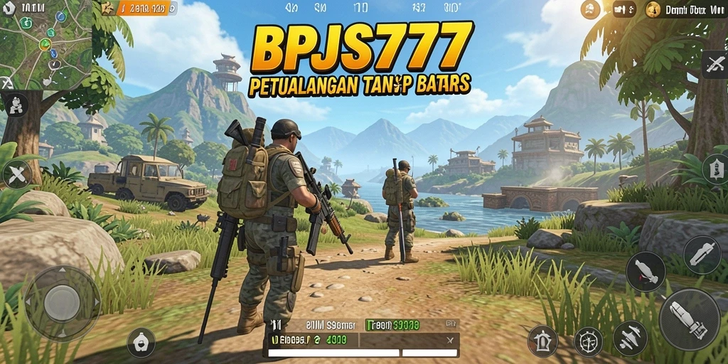 Tampilan gameplay mencolok dari BPJS777 di dunia Open World.