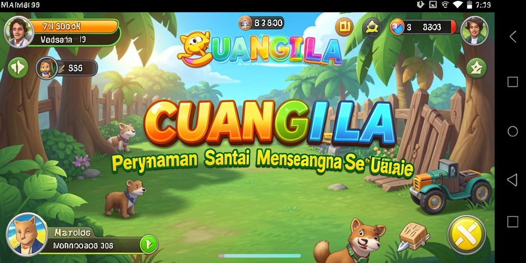 Tampilan seru dalam gameplay CUANGILA yang penuh warna.