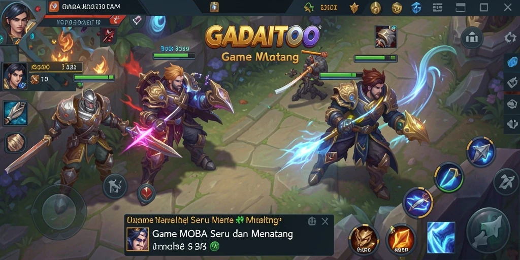 Tampilan gameplay menegangkan di arena GADAITOTO.