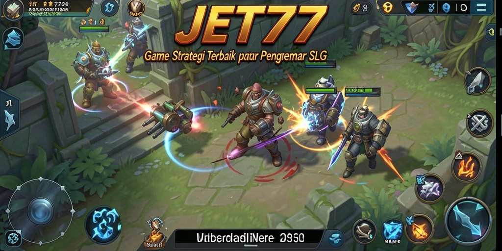 Tampilan gameplay SLG JET77 yang mendebarkan dan penuh strategi.