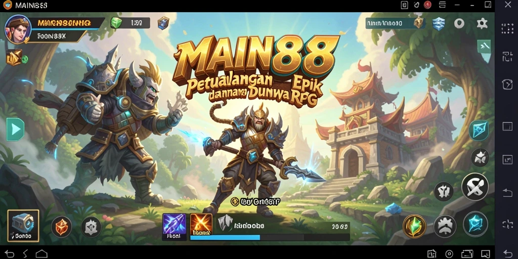 Tampilan gameplay seru di dunia RPG yang menantang.