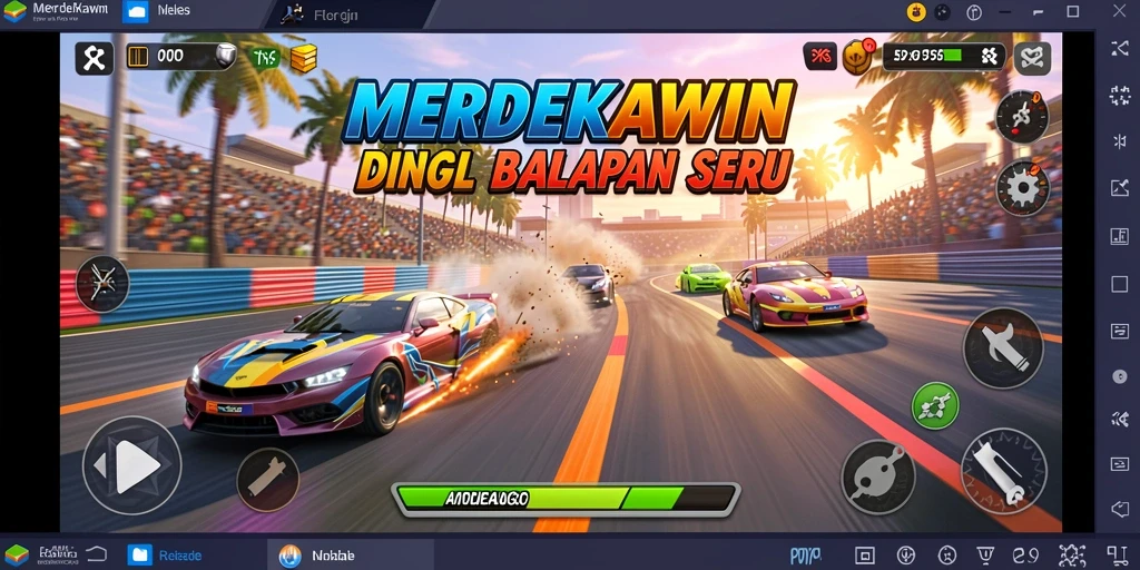 Gameplay cepat dan menegangkan dalam MERDEKAWIN.