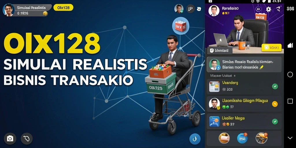 Screenshot gameplay OLX128 yang menampilkan interaksi bisnis yang menarik.