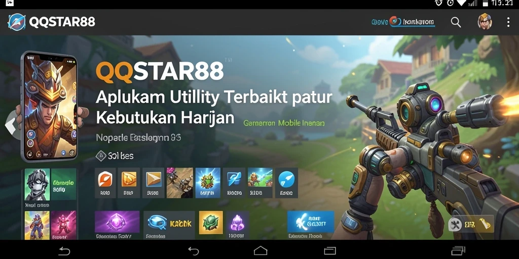 Tampilan antarmuka intuitif QQSTAR88 yang mudah digunakan.