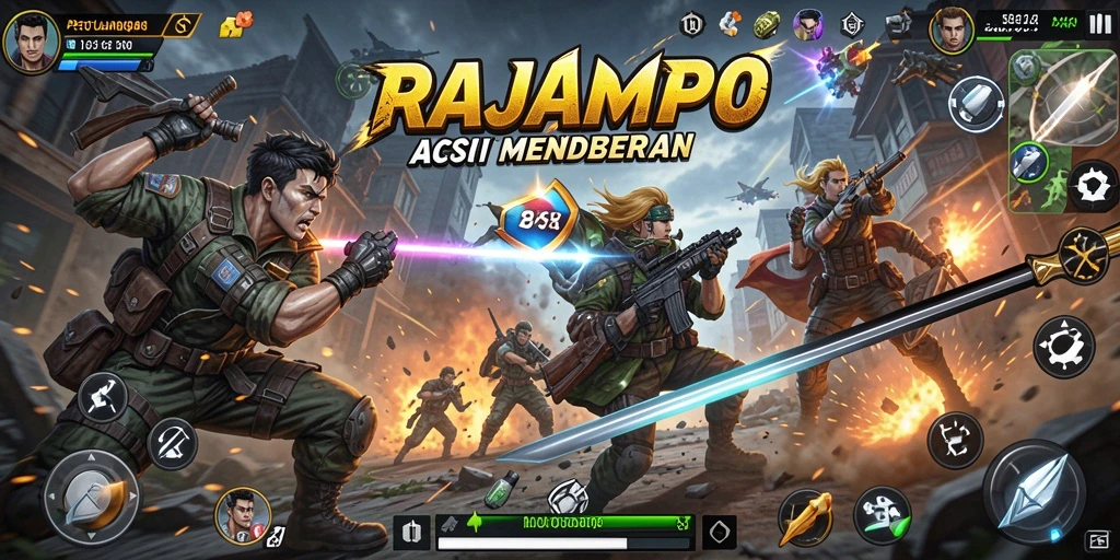 Tangkapan layar RAJAMPO menampilkan aksi seru yang menegangkan.