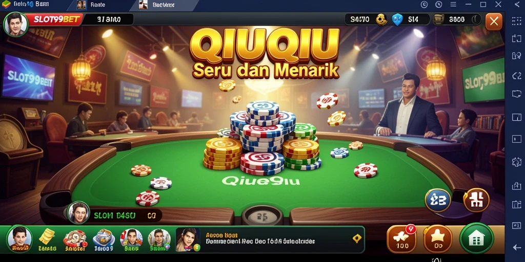 Tampilan gameplay QiuQiu yang menarik dan interaktif.