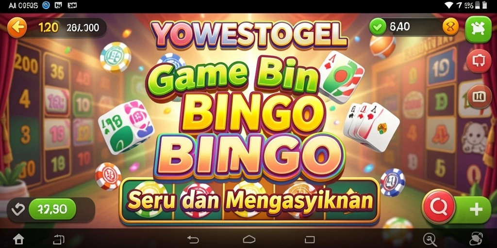 Tampilan gameplay seru YOWESTOGEL dalam permainan Bingo.